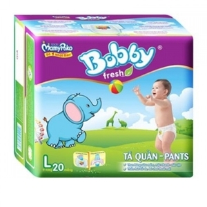 Tã quần Bobby Fresh L20 - 20 miếng (dành cho trẻ từ 9-13kg)