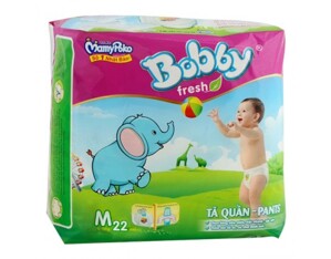 Tã quần Bobby size M 22 miếng (trẻ từ 6 - 10kg)