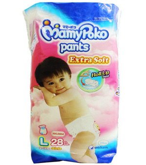 Tã quần MamyPoko Girls size L28 miếng (trẻ từ 9 - 14kg)