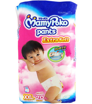 Tã quần MamyPoko Girls size XXL 20 miếng (trẻ từ 15 - 25kg)