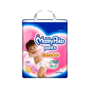 Tã quần MamyPoko Girls size XXL 10 miếng (trẻ từ 15 - 25kg)