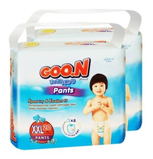 Tã quần Goo.n size XXL 20 miếng (trẻ từ 13 - 25kg)