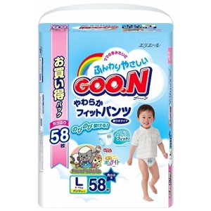 Tã quần Goo.n cho bé trai size Jumbo L58 miếng