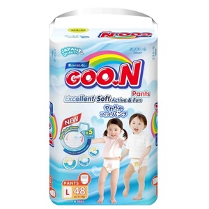 Tã quần Goo.n Slim Jumbo (L, 9-14kg, 48 miếng)