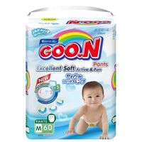 Tã quần Goo.n Slim Jumbo (M, 7-12kg, 60 miếng)