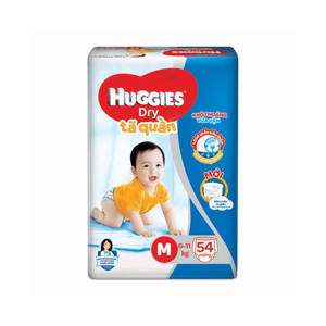 Tã quần Huggies Dry size M 54 miếng (cho bé 6 - 11kg)