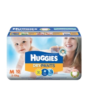 Tã quần Huggies size M 10 miếng (trẻ từ 5 - 10 kg)