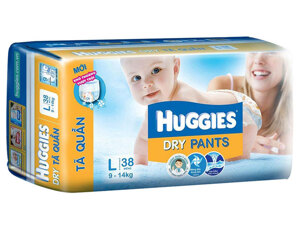 Tã quần Huggies size L 38 miếng (trẻ từ 9 - 14kg)