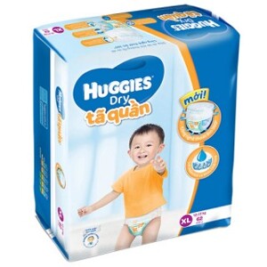 Tã quần Huggies size XL62 miếng (trẻ từ 12 - 17kg)