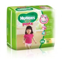 Tã quần Huggies Ultra Pants bé gái size XXL 20 miếng (trẻ trên 17kg)