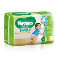 Tã quần Huggies Ultra Pants bé trai size L28 miếng (trẻ từ 10 - 14kg)