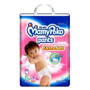 Tã quần MamyPoko Girls size L 52 miếng (trẻ từ 9 - 14kg)