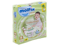 Tã quần Molfix thiên nhiên size M 62 miếng (cho bé 6 - 11kg)