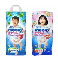 Tã quần Moony cho bé gái size XL 38 miếng (trẻ từ 12 - 17kg)
