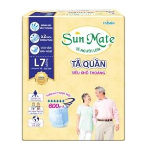 Tã quần người lớn Sunmate khô thoáng L7 7 miếng