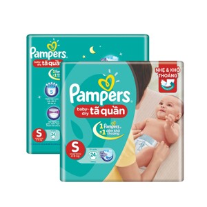 Tã quần Pampers S24