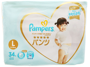 Tã quần Pampers cao cấp size L 34 miếng (cho bé 9 - 14kg)