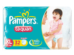 Tã quần Pampers size XL 32 miếng (trẻ trên 13kg)