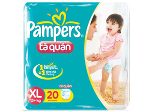 Tã quần Pampers size XL 20 miếng (trẻ trên 13kg)