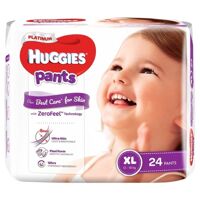 Tã quần siêu cao cấp Huggies Platinum XL 24 miếng