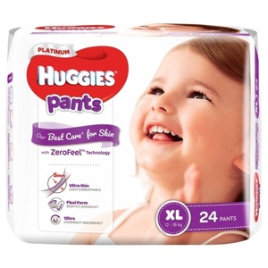 Tã quần siêu cao cấp Huggies Platinum XL 24 miếng