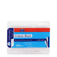 Tăm bông thân nhựa Mayan Cotton Buds 200 chiếc