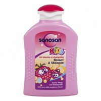 Tắm gội cho bé hương mâm xôi Sanosan 200ml