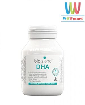 Tăng Cường DHA Cho Trẻ Sơ Sinh Bioisland 60 viên