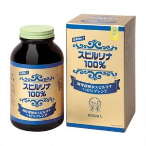 Tảo spirulina dạng viên uống JAPAN ALGAE Spirulina + 10% Deepsea Spirulina 200mg x 1500viên