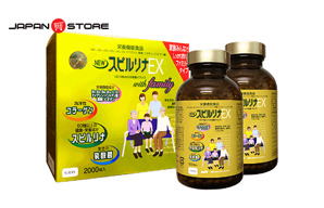 Tảo vàng cao cấp Spirulina EX with Family hộp 2000 viên