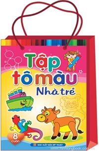 Tập tô màu nhà trẻ (Bộ túi 8 cuốn) - Khánh Hòa