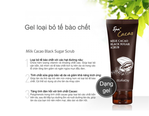 Tẩy tế bào chết cacao Elishacoy làm sạch làn da