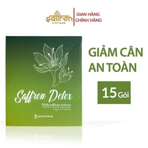 Thạch giảm cân Saffron detox hộp 15 gói