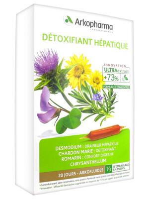 Thải độc gan Arkopharma Arkofluides Détoxifiant Hépatique Bio