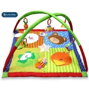 Thảm chơi LuckyBaby hình 4 con thú Q-3181C