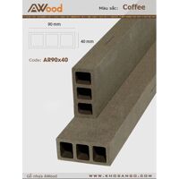 Tham lam gỗ nhựa Awood AR90x40-Coffee