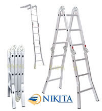 Thang nhôm gấp 4 khúc Nikiata NIK84A & NIK84