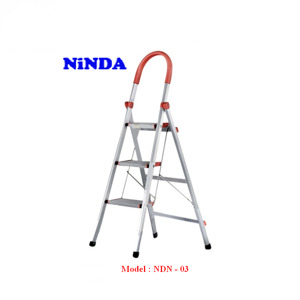 Thang nhôm ghế Ninda ND-03 - 3 bậc