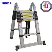 Thang nhôm rút chữ A Ninda ND-56AI - 5.6m