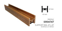 Thanh đỡ lan can 31x31mm BioWood SR04747