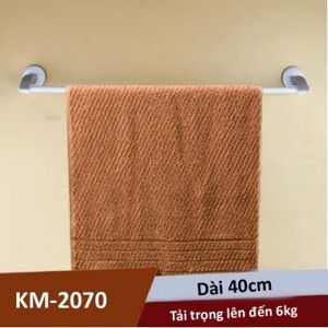 Thanh nhựa treo khăn hít tường KM2070 40cm 6kg