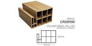 Thanh ốp cột 225x150mm BioWood CP225150