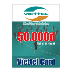 Thẻ cào Viettel mệnh giá 50.000 đồng