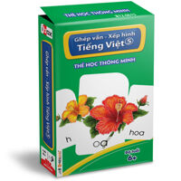 Thẻ học thông minh: Ghép vần - Xếp hình tiếng Việt 5 (Độ tuổi 6+)