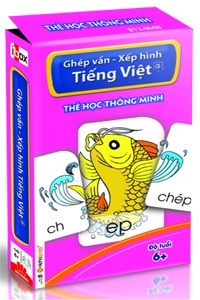 Thẻ học thông minh: Ghép vần - Xếp hình tiếng Việt 3 (Độ tuổi 6+)