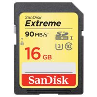 Thẻ nhớ Sandisk SDHC Extreme 90MB/s Class 10 16GB