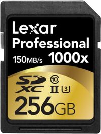 Thẻ nhớ 256GB SDXC Lexar Professional 1000x UHS-II 150MB/S