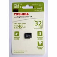 Thẻ nhớ MicroSDHC Toshiba Class 10 40MB/s - 32GB