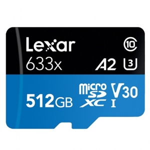 Thẻ nhớ 512GB MicroSDXC Lexar 633x 2018 A1 V30