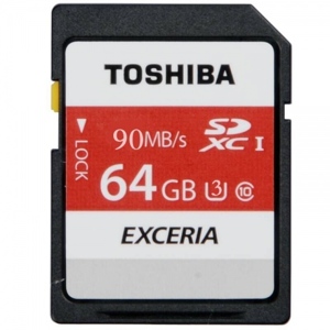 Thẻ nhớ 64GB SDXC Toshiba Exceria U3 90MBs/30MBs